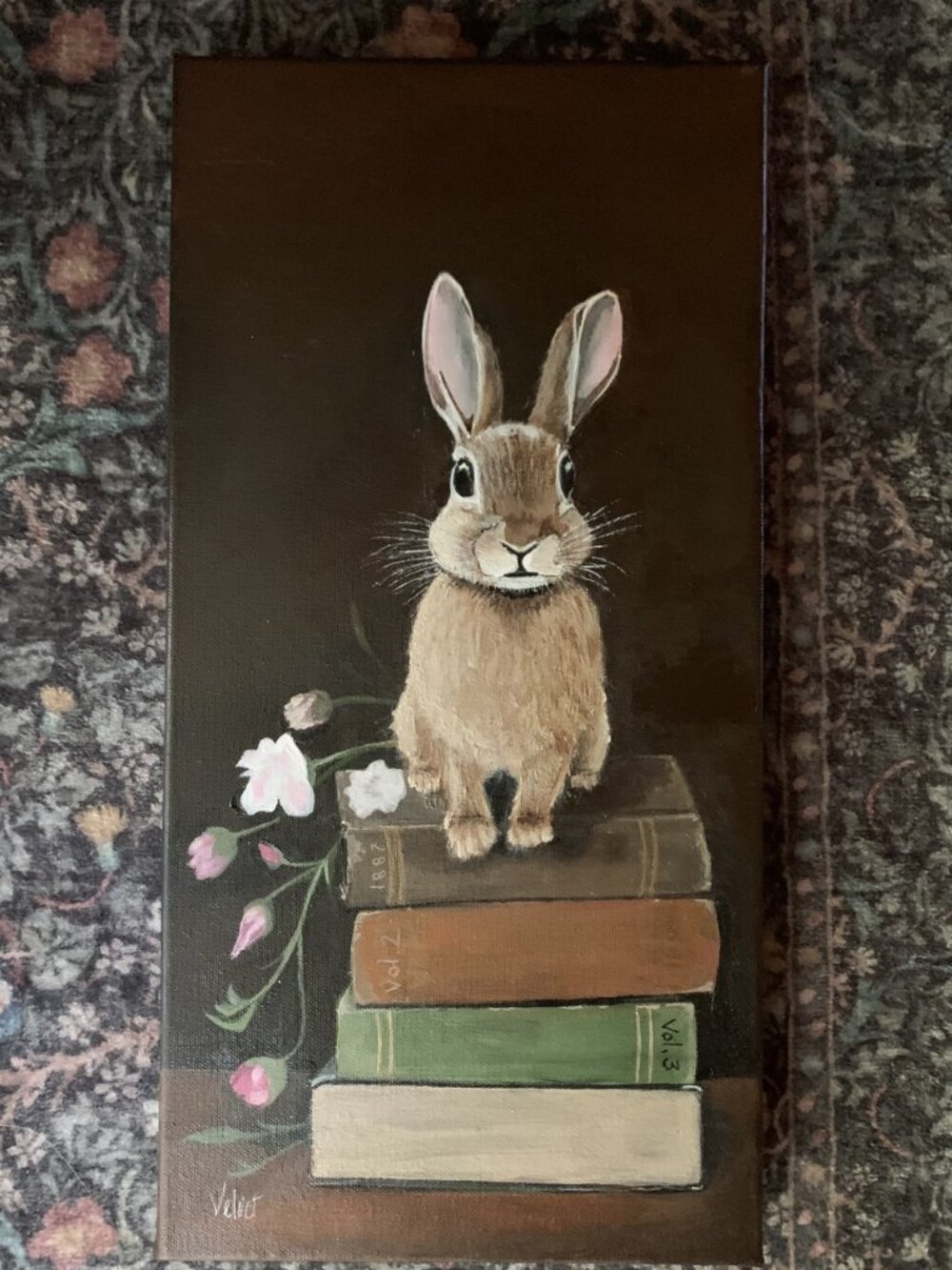 Original acrylic on gallery canvas painting 8x16